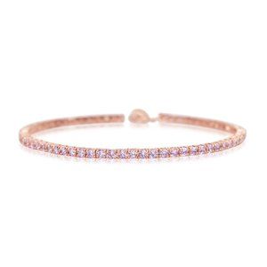 3 MM Adjustable Pink Tennis Anklet